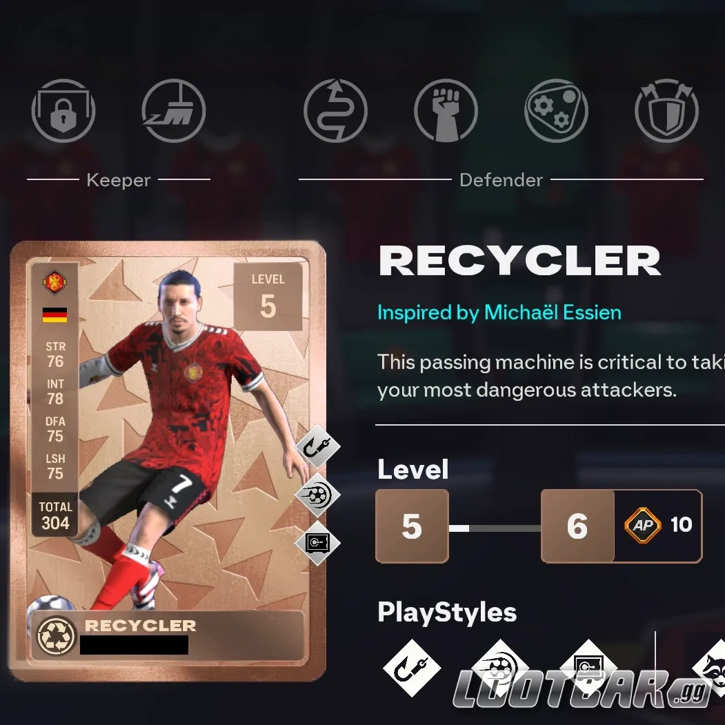 Recycler archetype in FC 26
