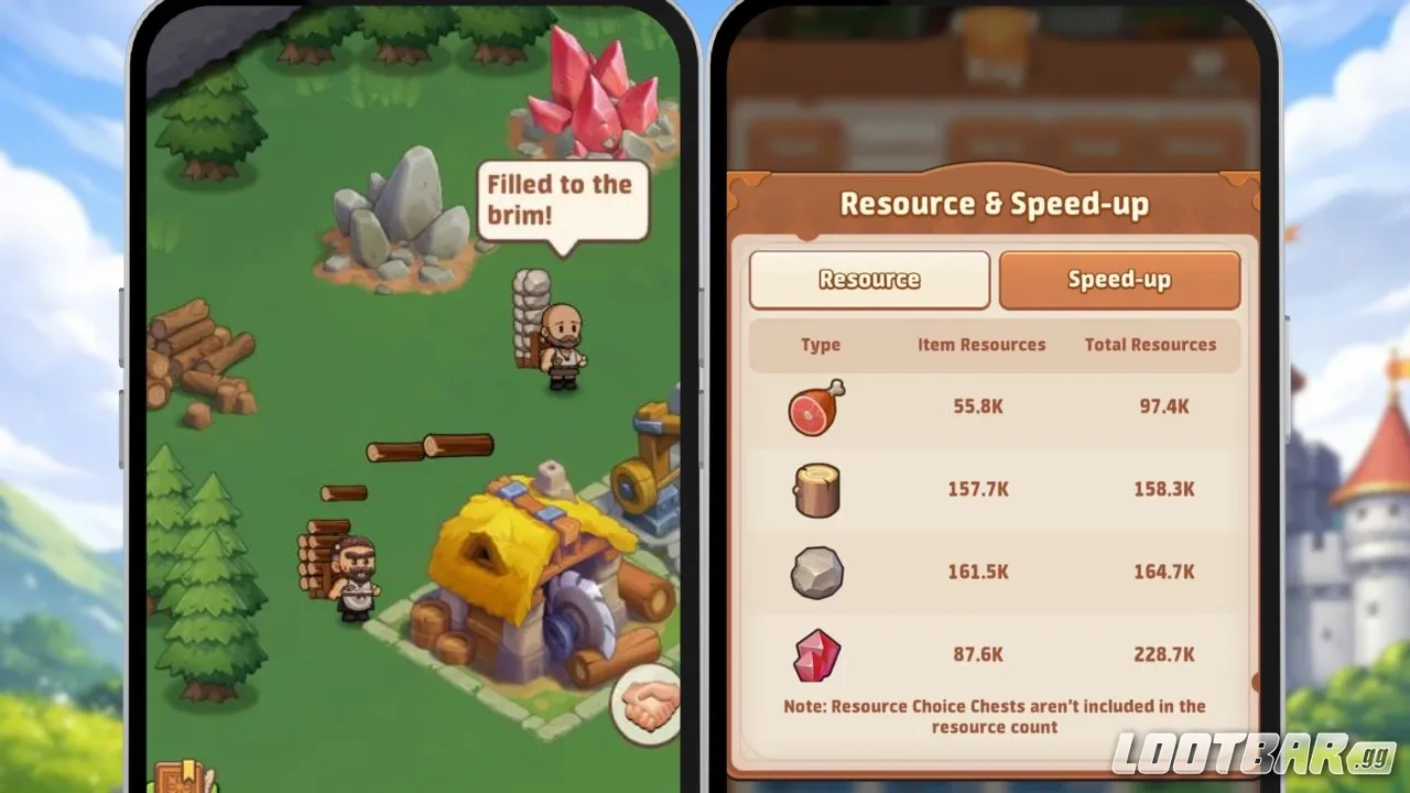 Top Heroes Resource Management