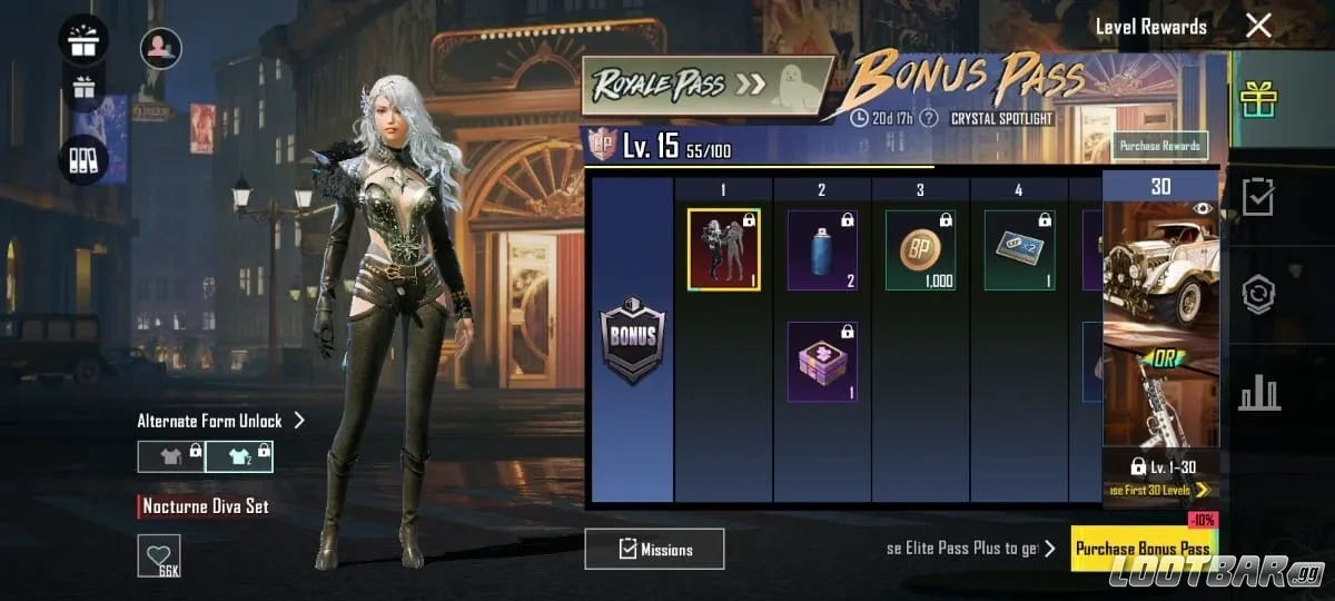 Показан набор Ночной Дивы