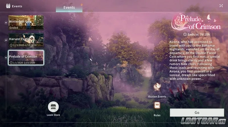 Blue Protocol: Star Resonance Prelude of Crimson Event