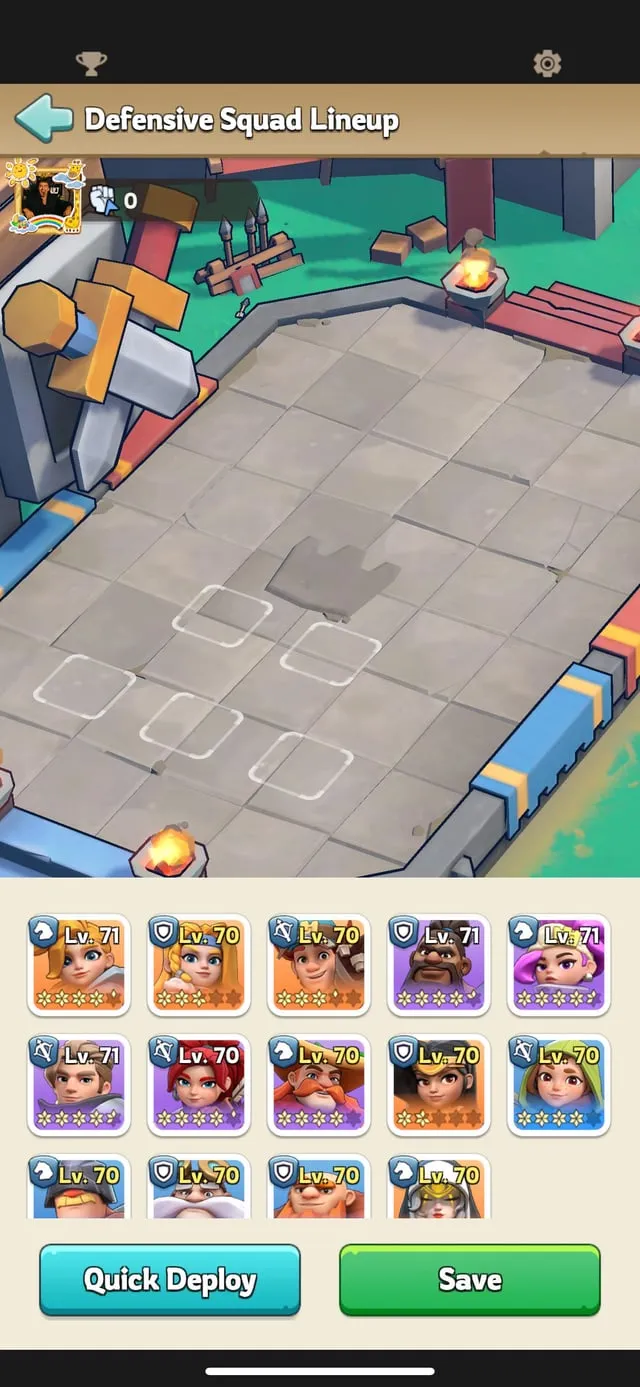 Balanced Troop Formation in Kingshot Arena