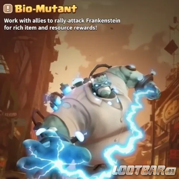 Bio-Mutant rally in Dark War Survival