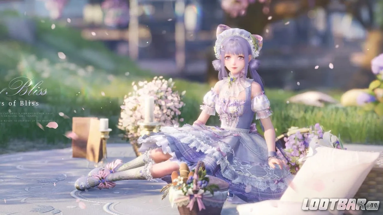 Whispers of Bliss outfit in Infinity Nikki
