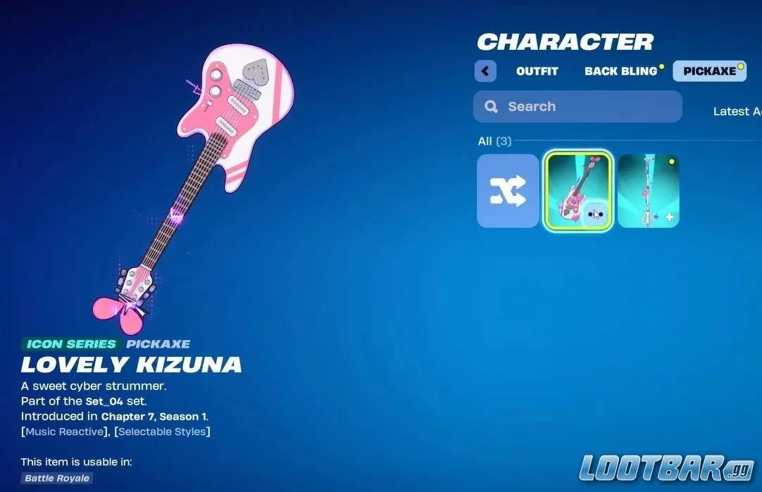 Lovely Kizuna Guitar Pickaxe