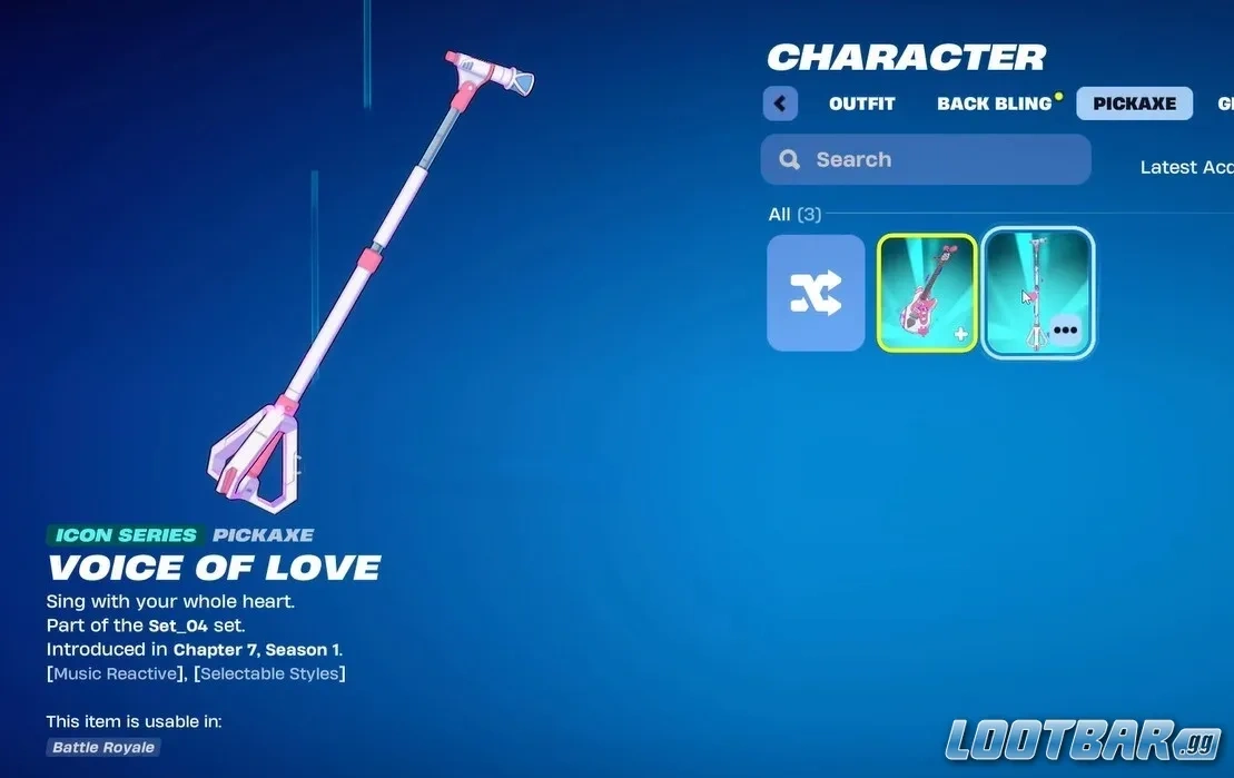 Voice of Love Microphone Pickaxe