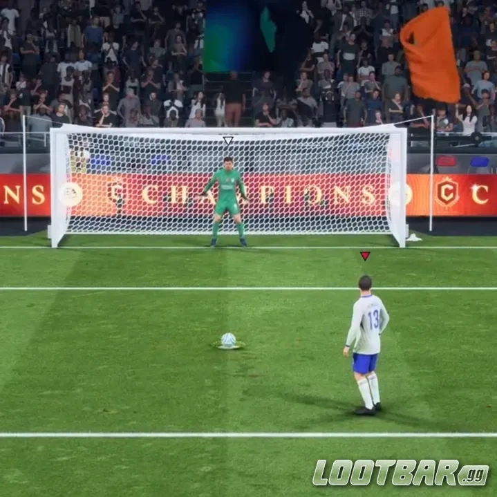 Kewell taking a penalty in FC 26