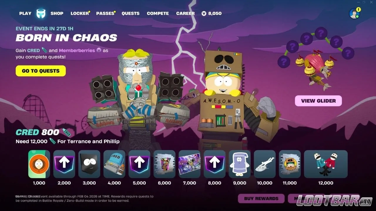 The born in chaos mini pass