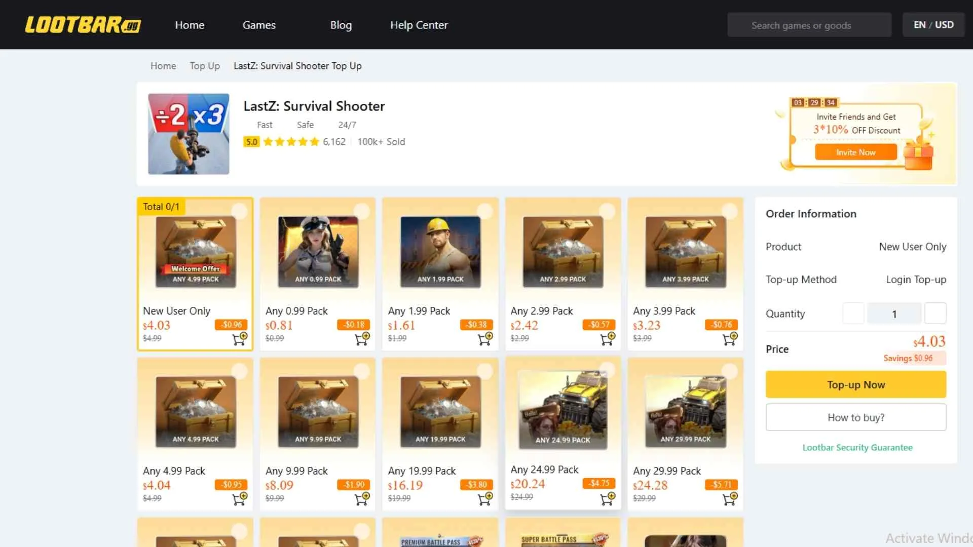 top up Last Z Survival Shooter 