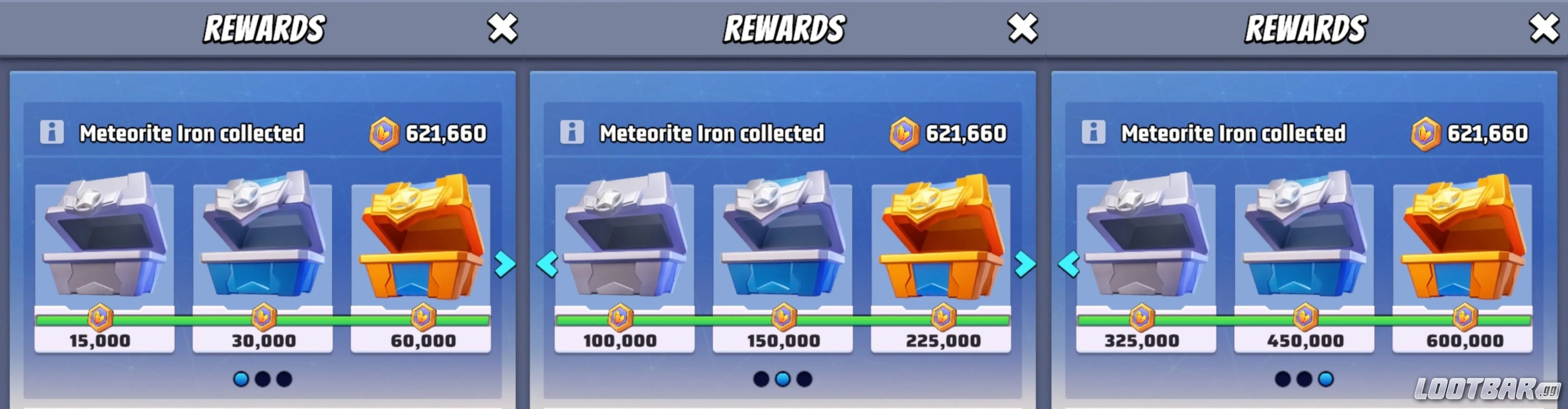 Rewards Meteorite Iron War