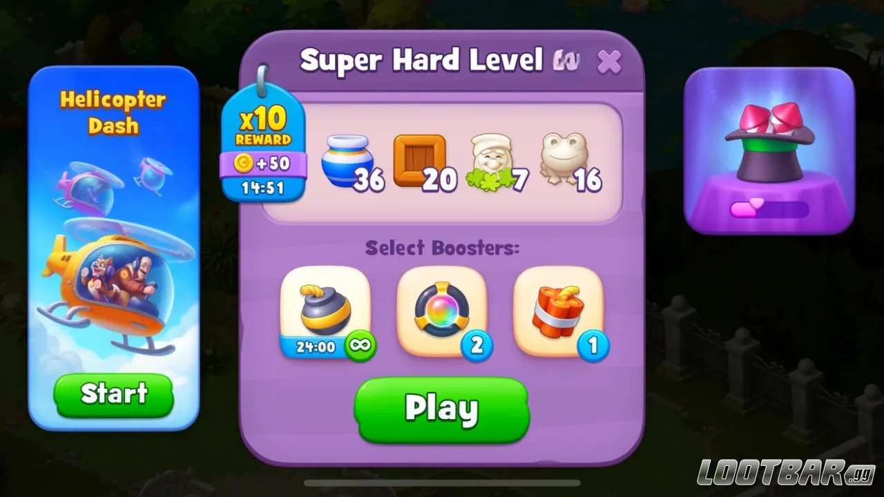 Booster In Gardenscpaes