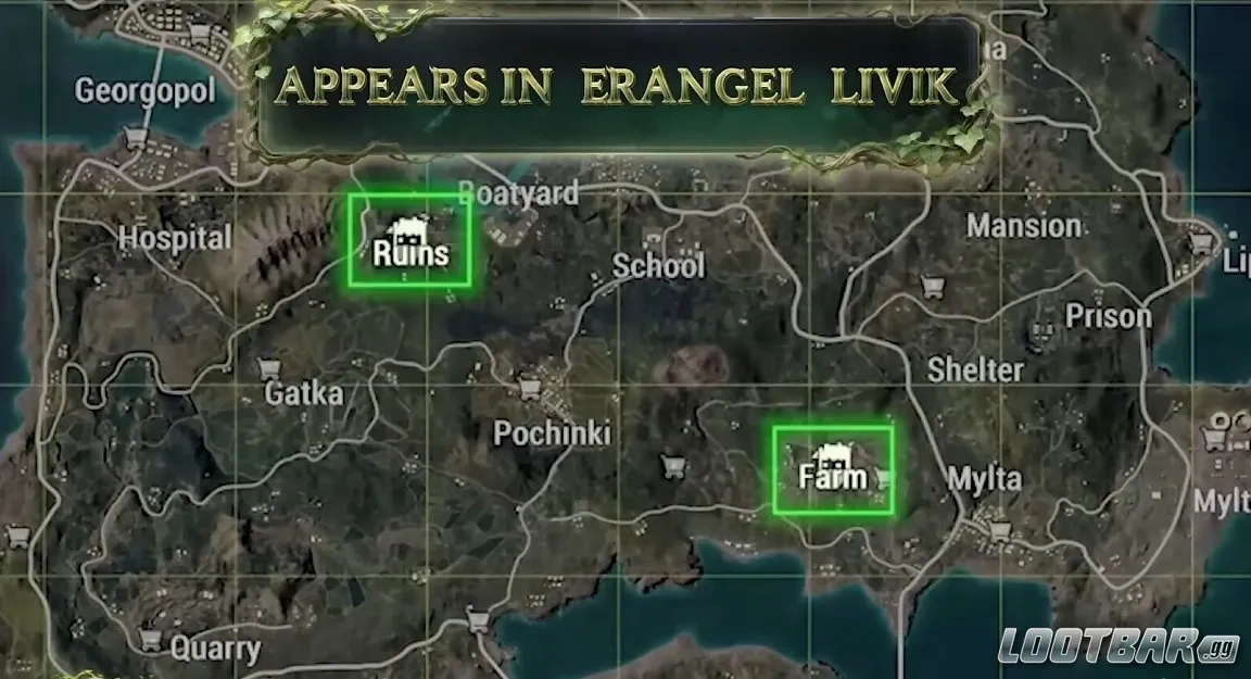 PUBG Mobile Barkle Locations Erangel