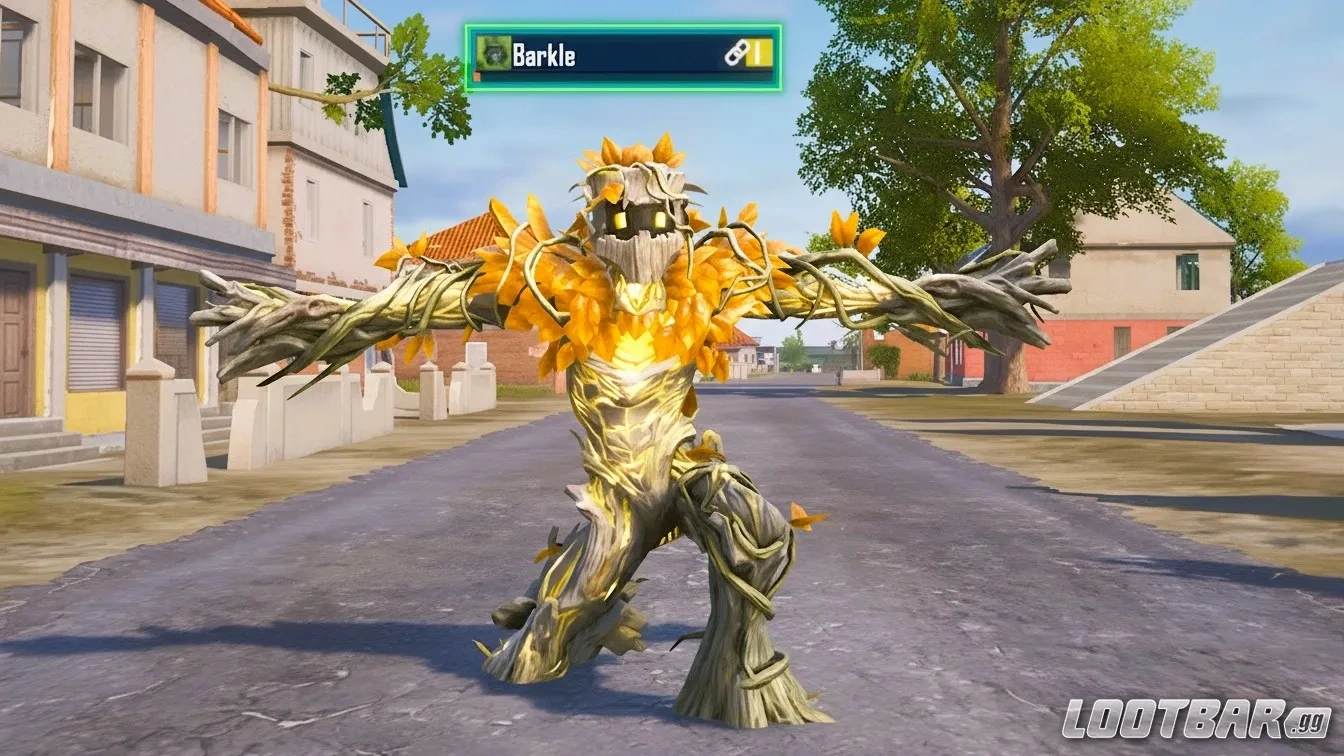 PUBG Mobile Barkle leaves shedding in defence mode