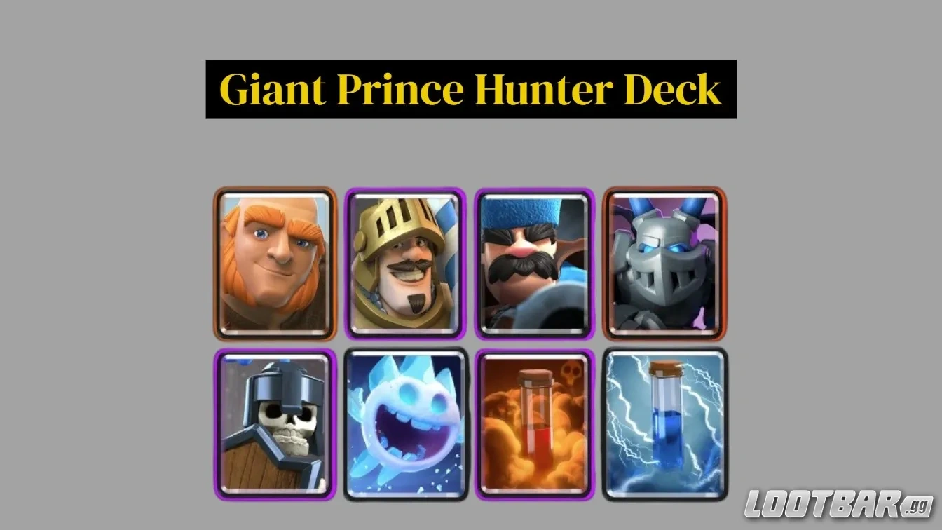 Best Arena 10 Decks - Giant Prince Hunter Deck