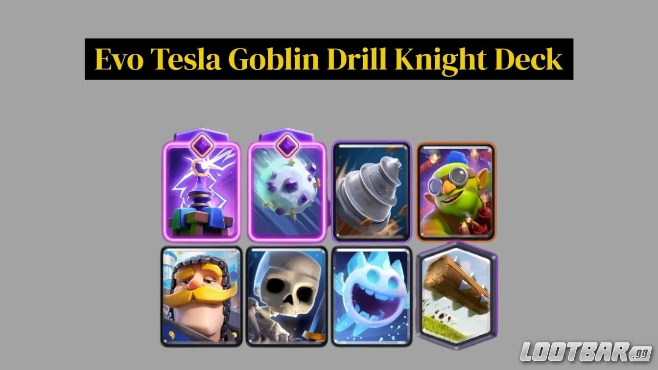 Best Evo Giant Snowball Decks - Evo Tesla Goblin Drill Knight Deck