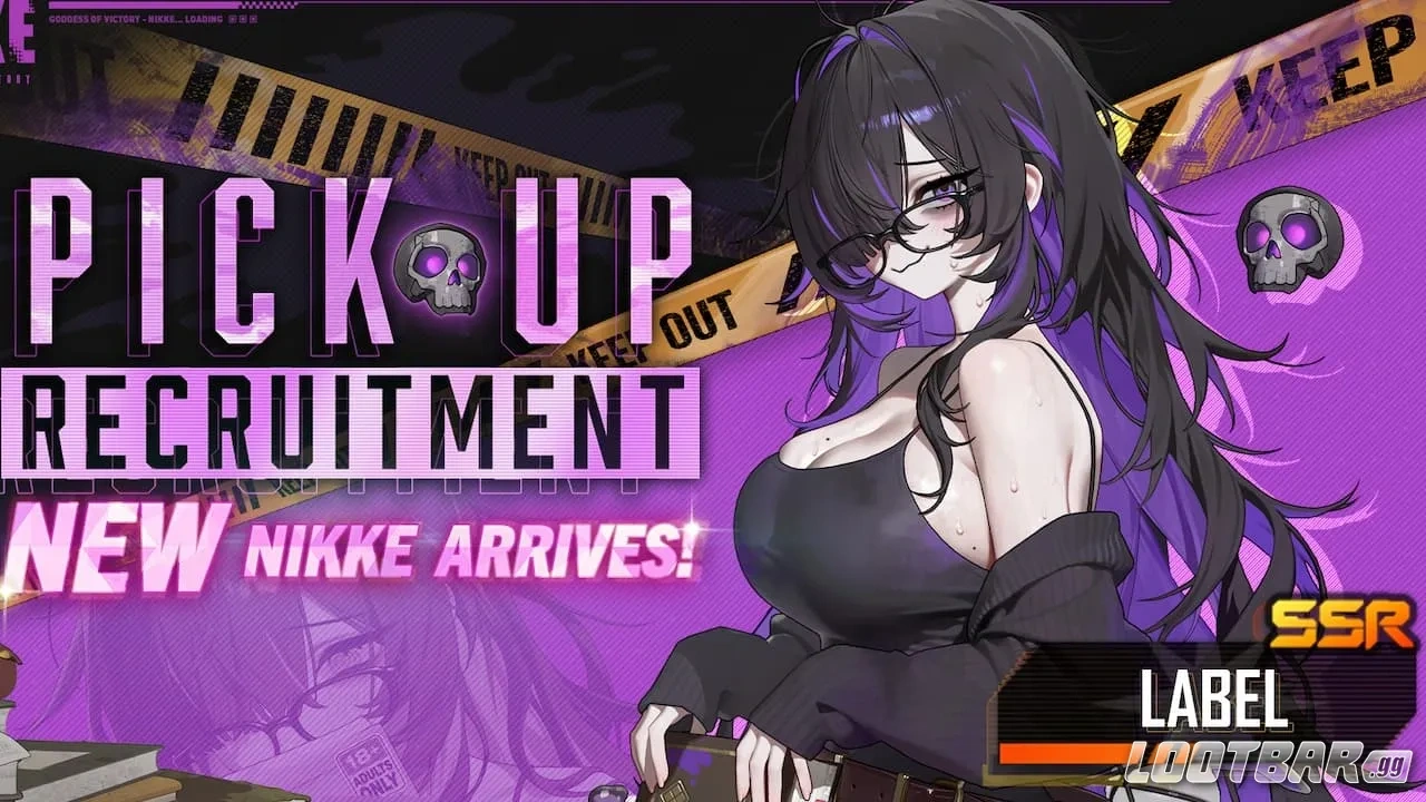 Label banner in NIKKE