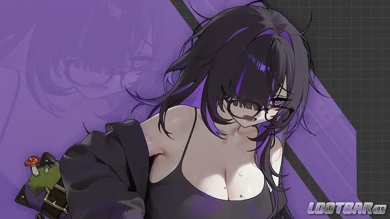 Label with her gun in NIKKE