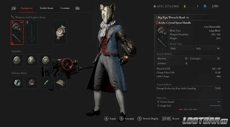 Lies of P Big Pipe Wrench