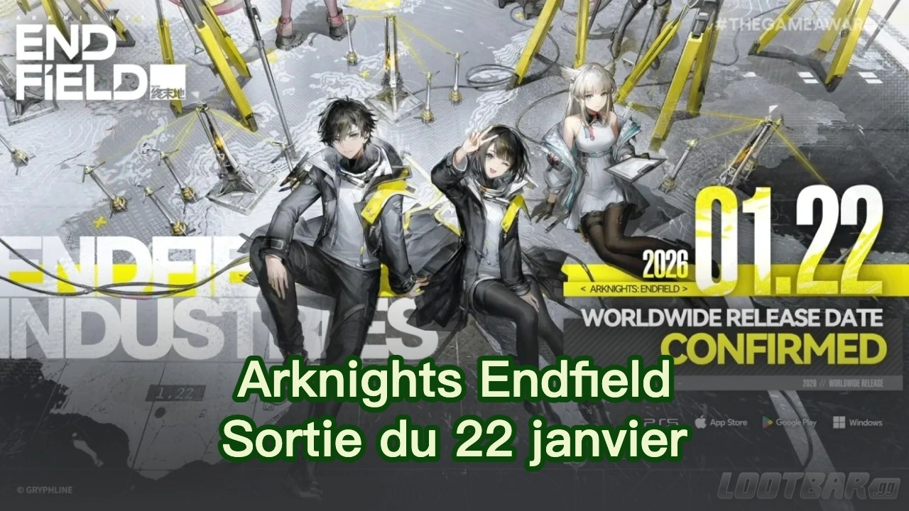 Guide de sortie d'Arknights Endfield le 22 janvier
