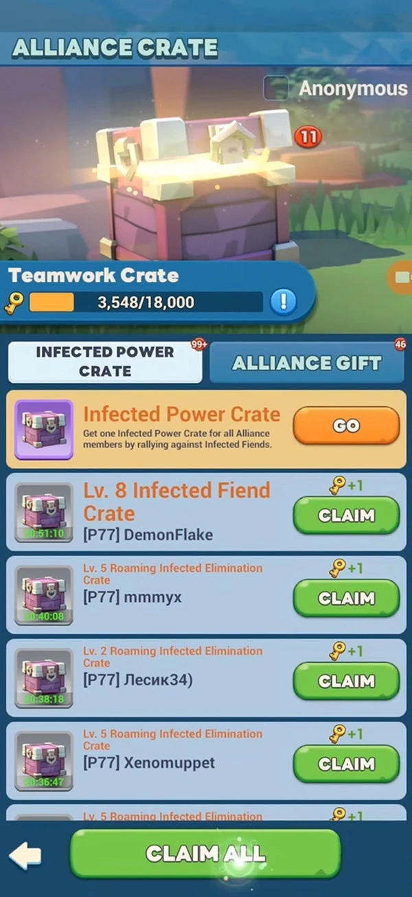 Tiles survive Arcadian Conquest - Alliances