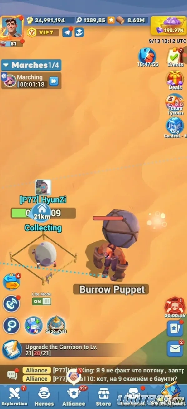 Tiles Survive Burrow Conquest Gameplay