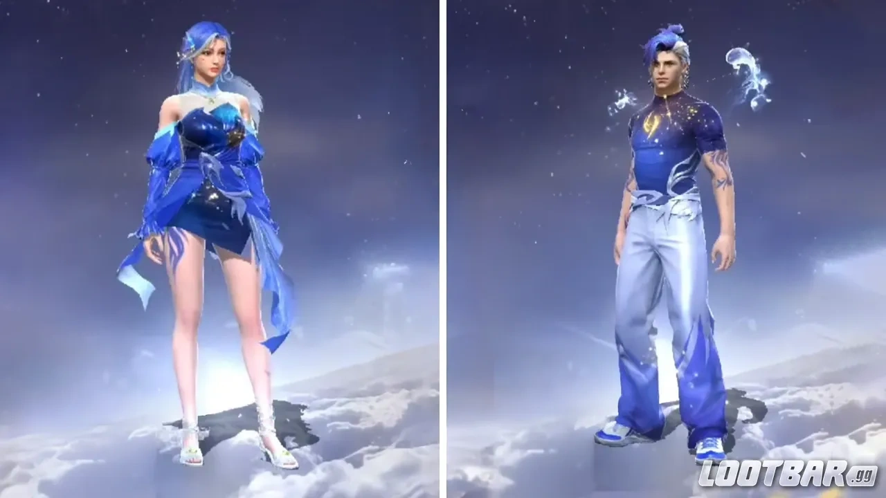 Free Fire Steller Sea Male and Female Bundles