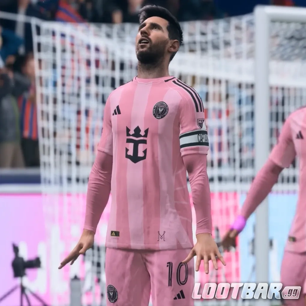 Messi in FC 26 celebrating