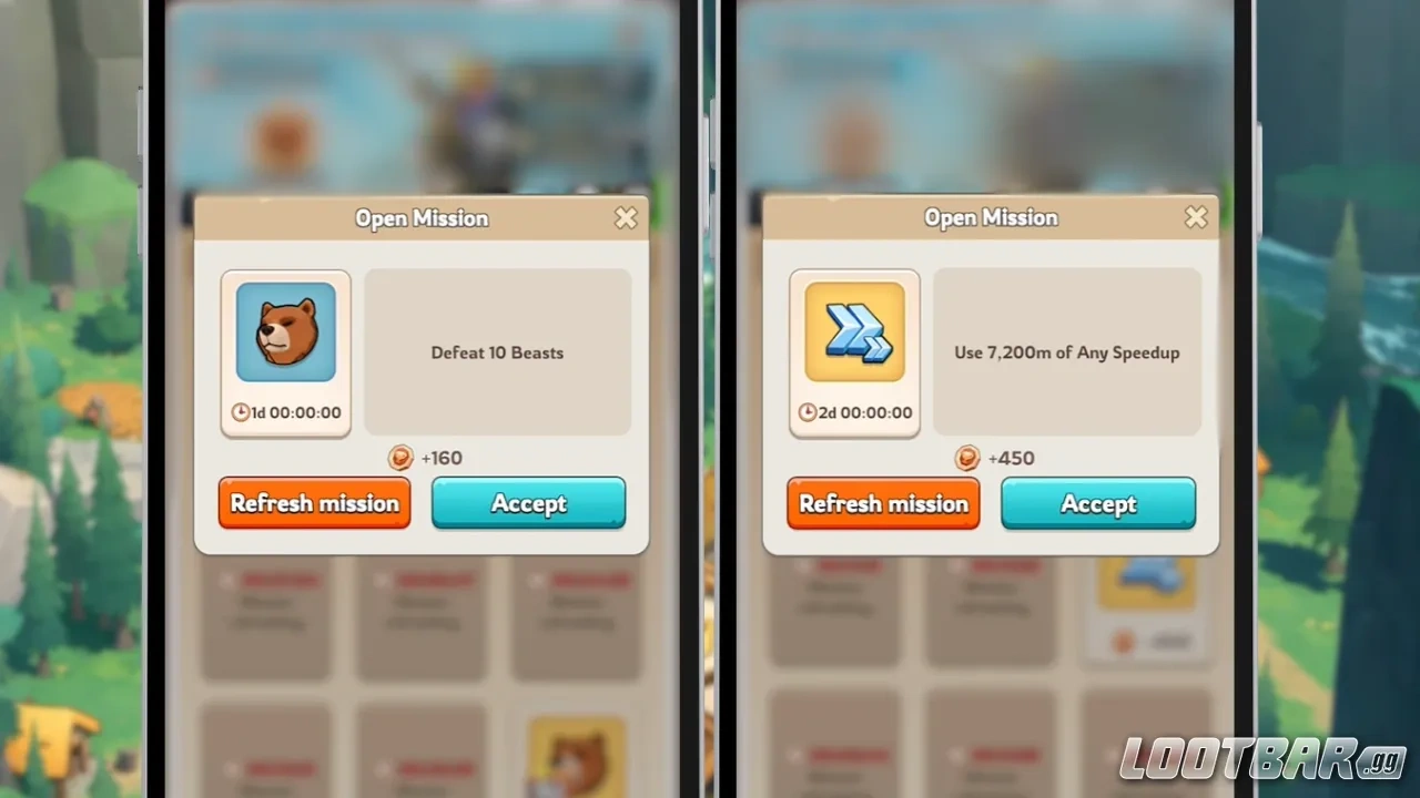 Alliance Mobilization mission selection