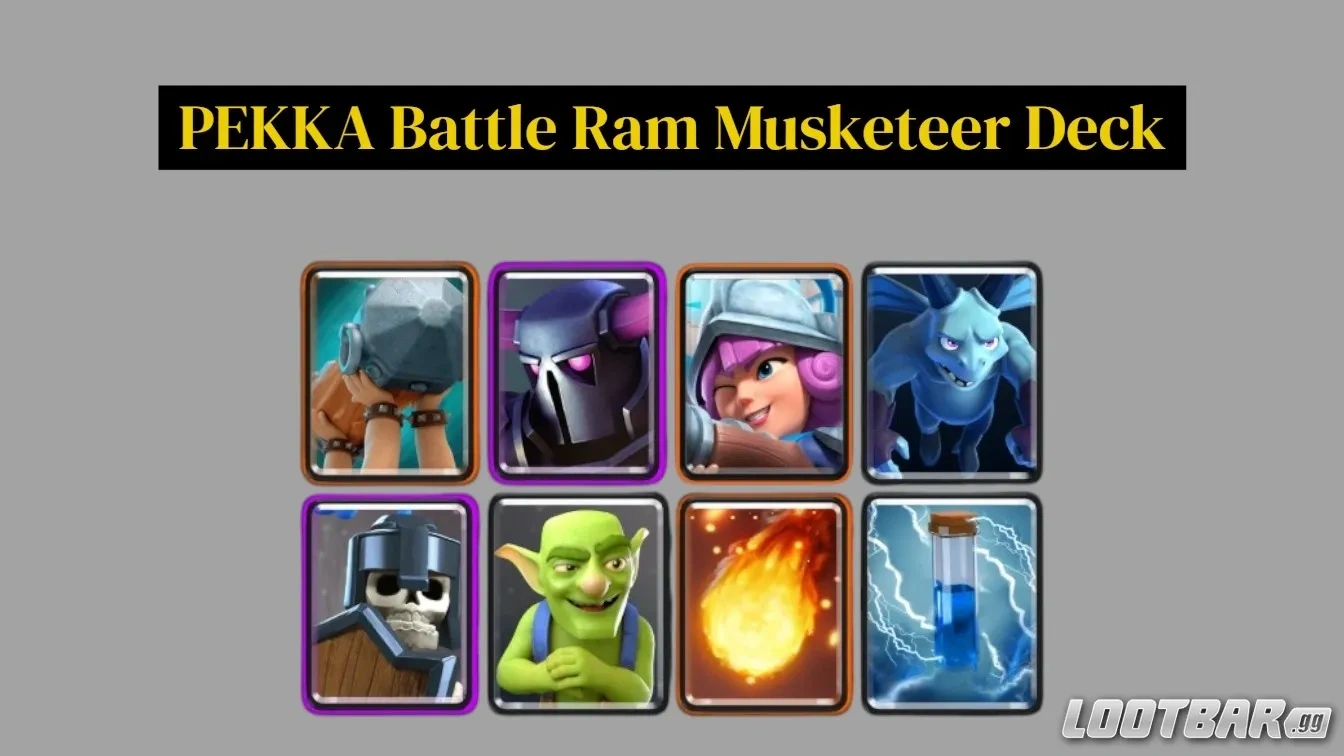 PEKKA Battle Ram Musketeer Deck