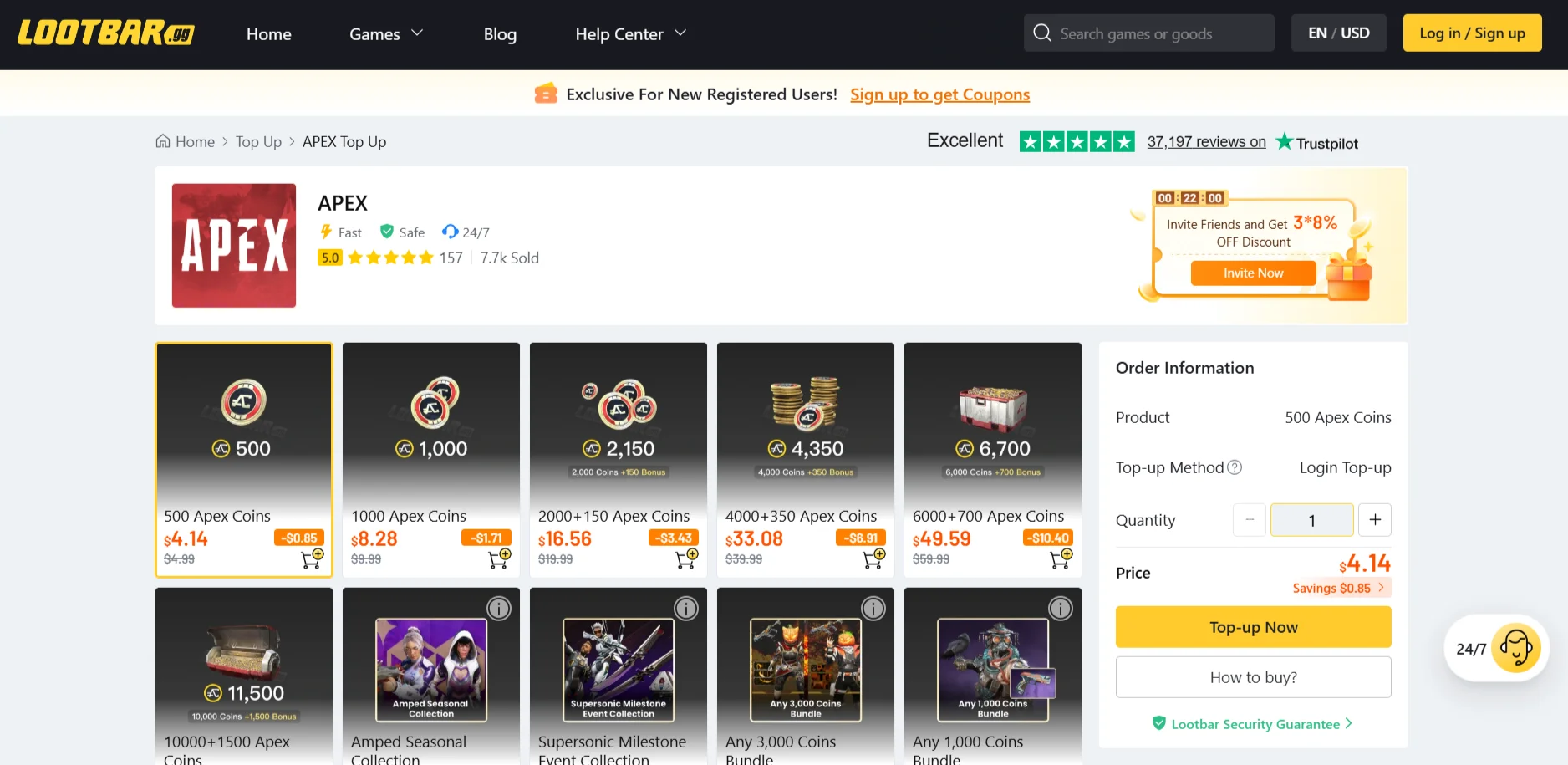 Apex Legends top ups