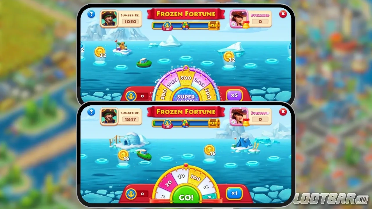 Township Frozen Fortune Ship Track