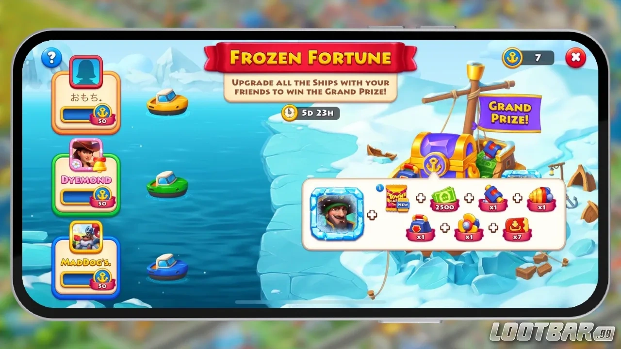 Townhsip Frozen Fortune Rewards