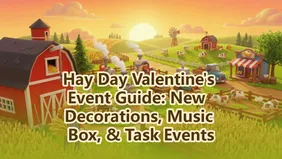 Hay Day Valentine's Event Guide: New Decorations, Music Box, and Task Events