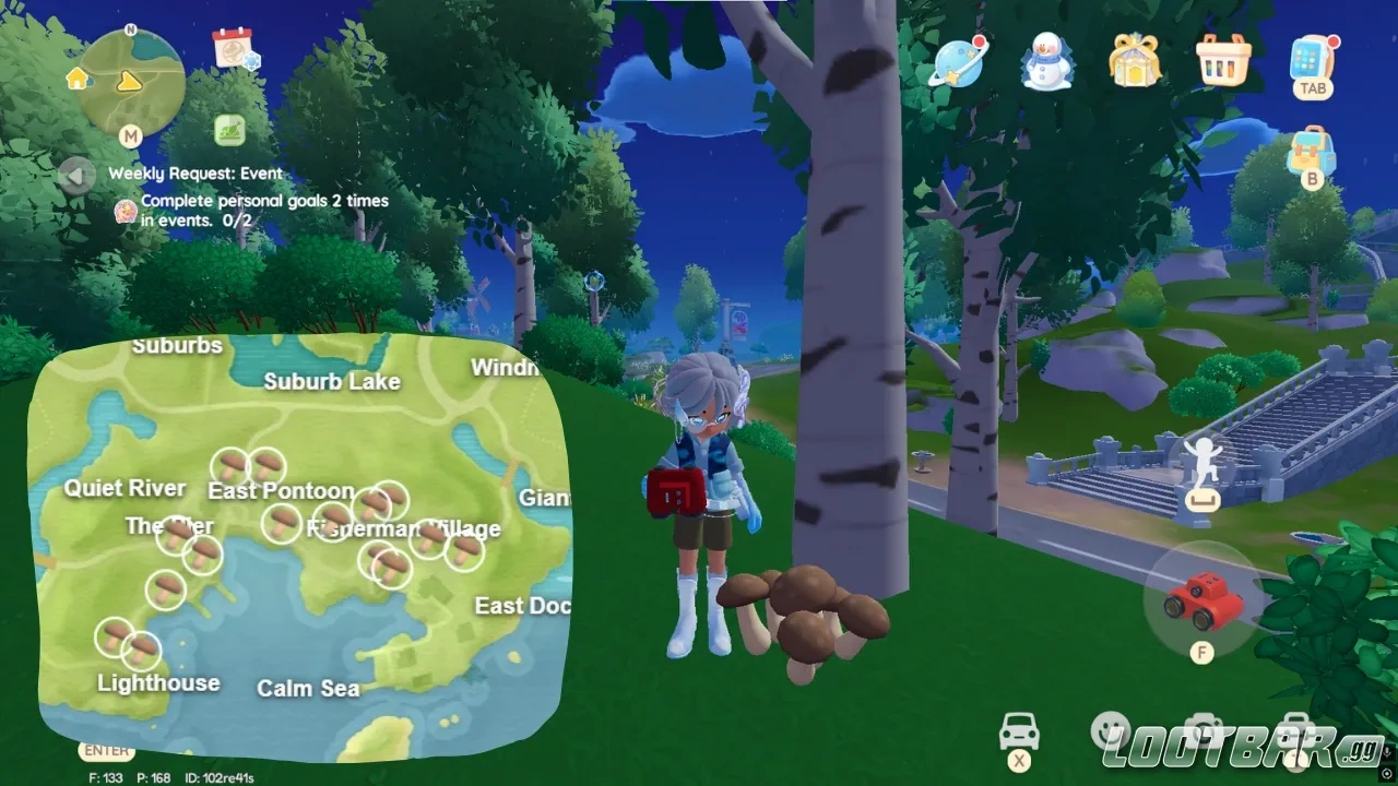 HEartopia Shiitake Locations