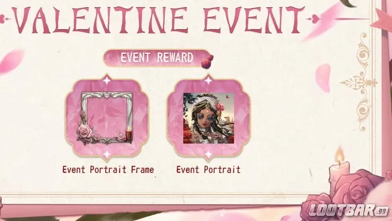 Identity V Valentine's Day event rewards
