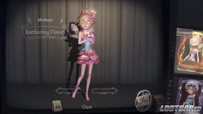 The S-tier Everlasting Flowers costume for the Mechanic in Identity V
