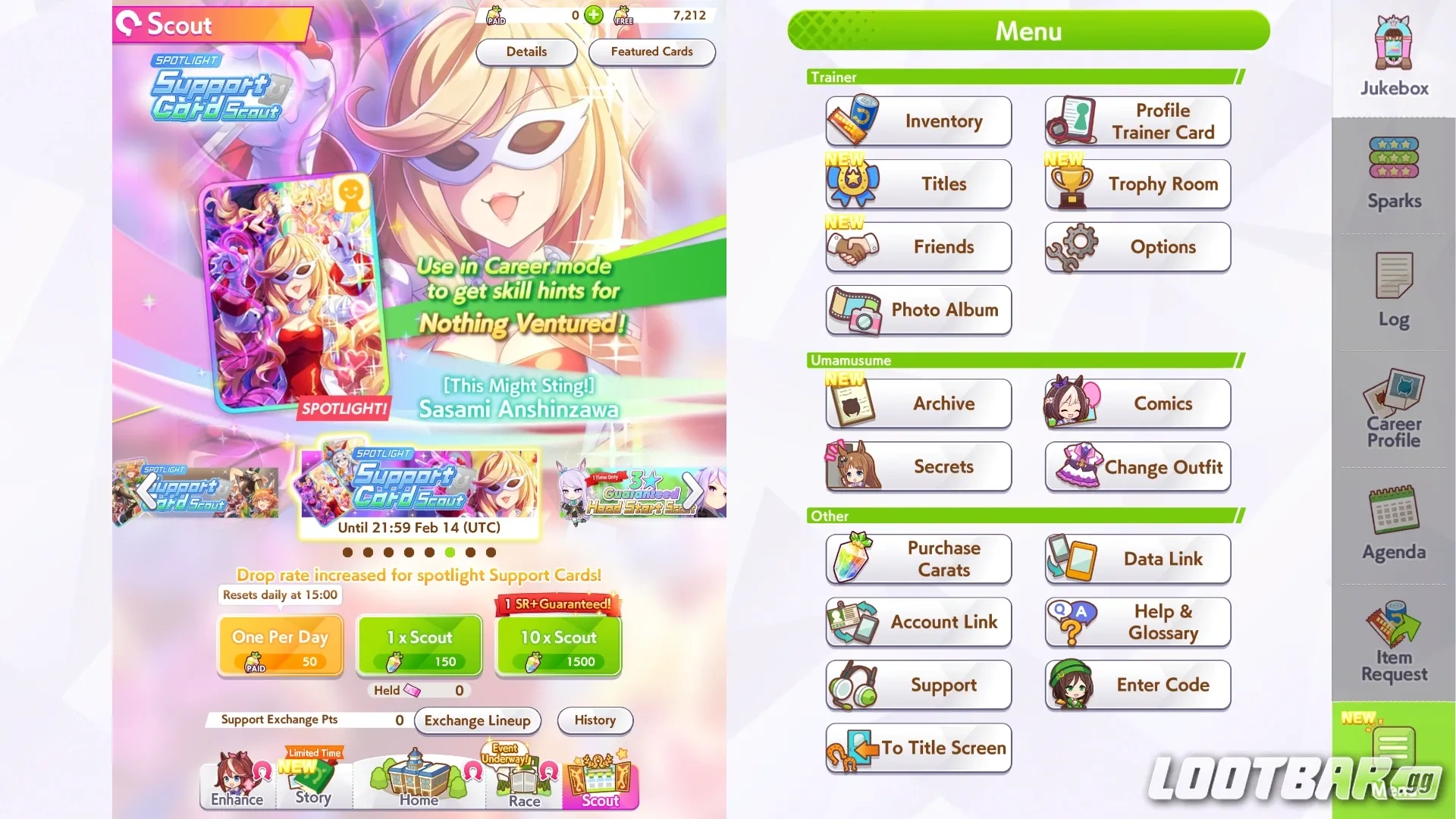 sasami in-game banner