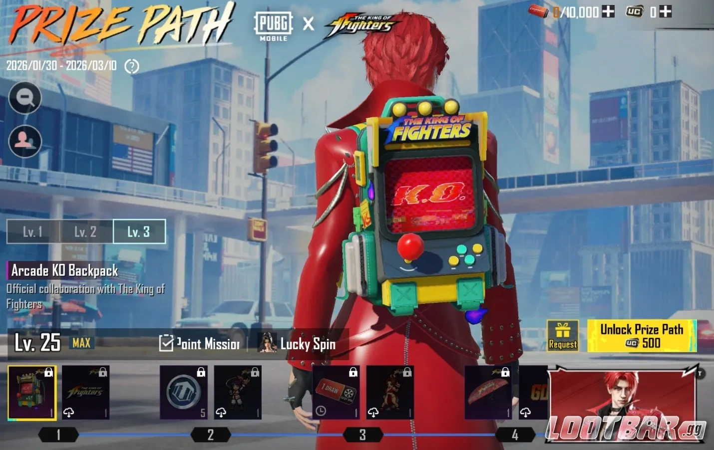 Arcade KO Backpack - PUBG Mobile x KOF
