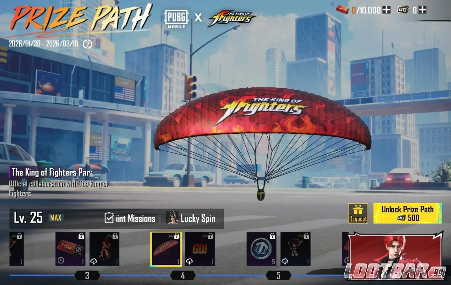 The KOF Parachute - PUBG Mobile x KOF