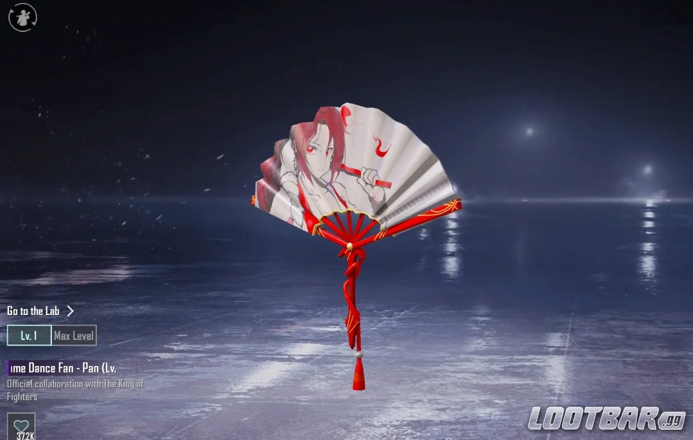 Flame Dance Fan -Pan Skin