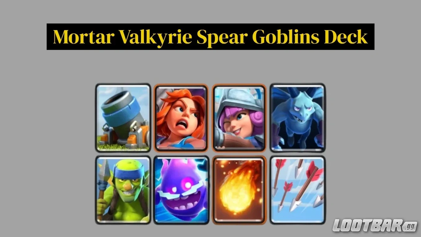 Mortar Valkyrie Spear Goblins Deck
