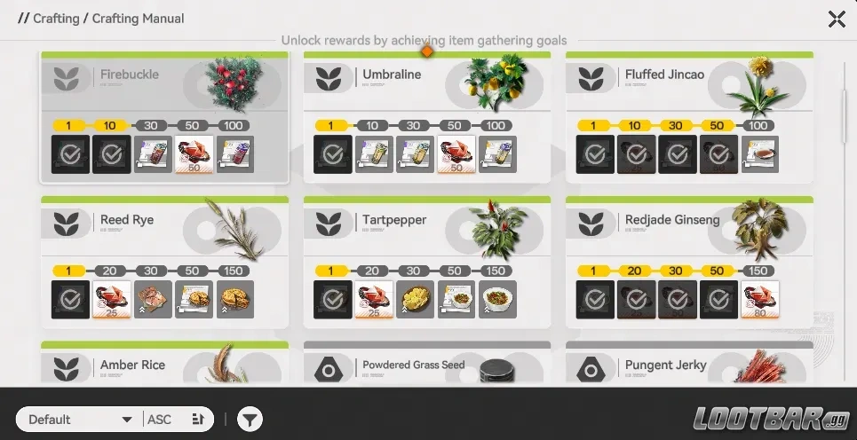 Crafting Manual