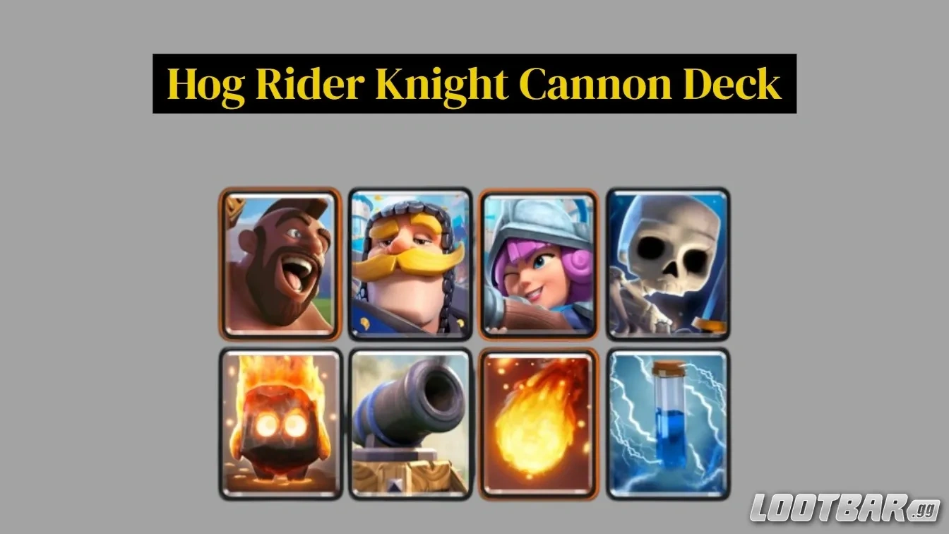 Hog Rider Knight Cannon Deck
