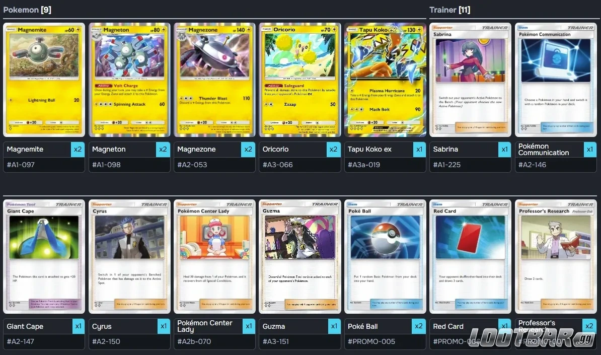 Magnezone And Tapu Koko ex