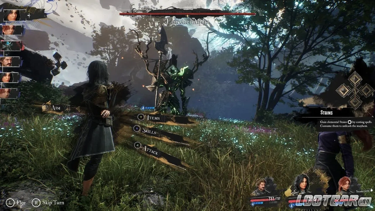 Early combat in Clair Obscur Expedition 33