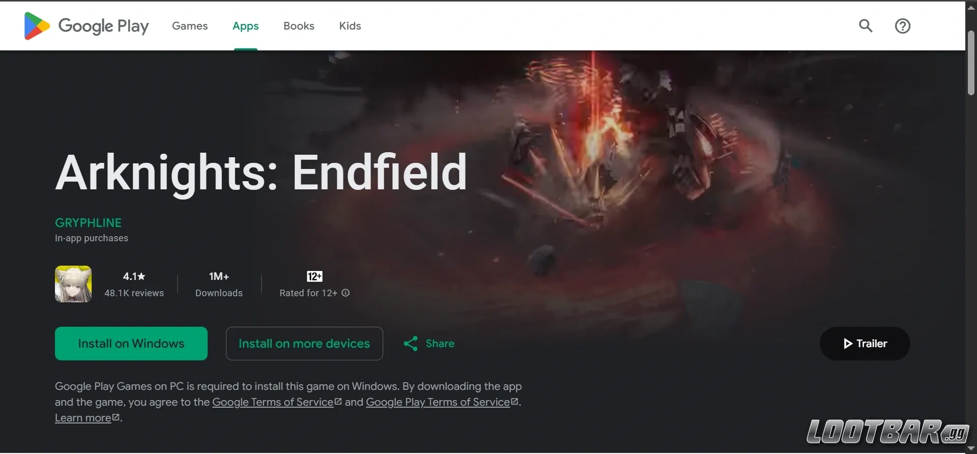 endfield google play store image