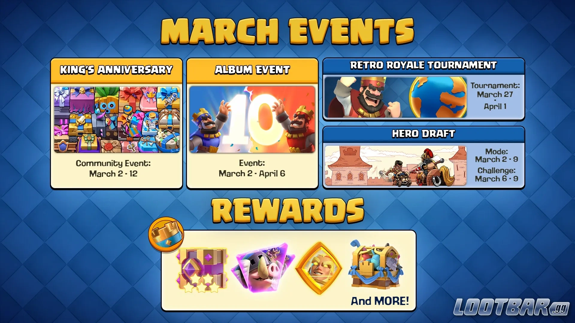 Clash Royale new events March2026 update