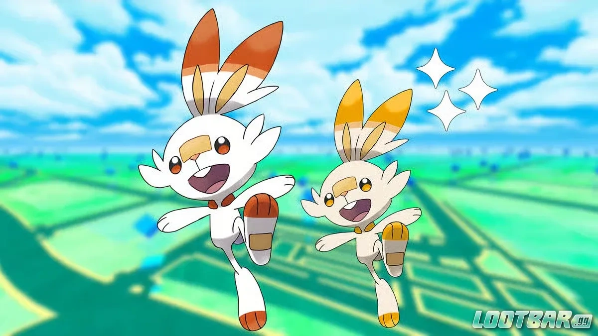 scorbunny-and-shiny-scorbunny-with-a-pokemon-go-background