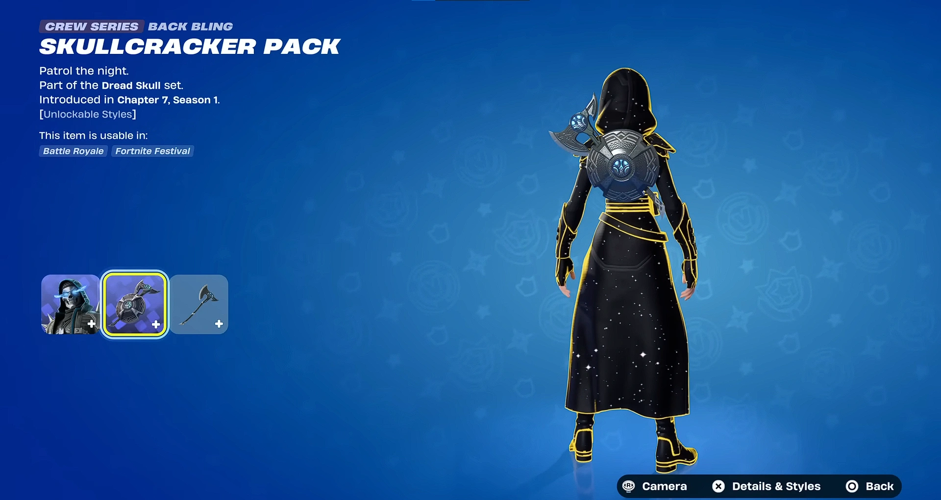 Skullcracker Pack backbling showcased