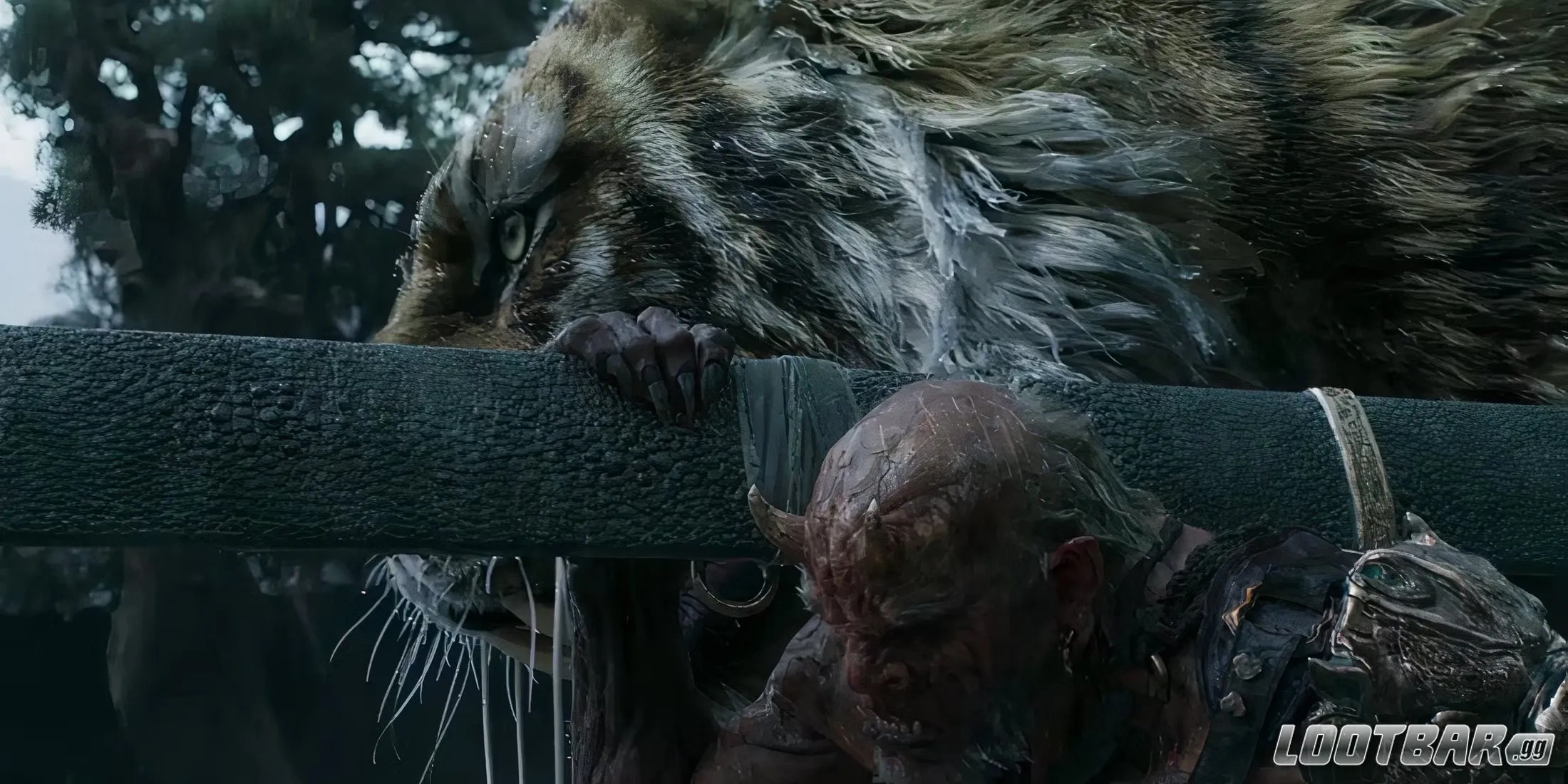 a tiger and demon in black myth: zhong kui