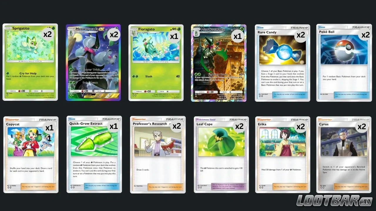 Double Mewscarada deck in Pokemon TCG Pocket